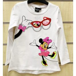   DISNEY MINNIE FLITTERES GYEREK HOSSZÚ UJJÚ PÓLÓ 98-110-ES MÉRET