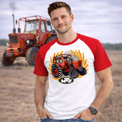 MTZ 50 RÖVID UJJÚ PÓLÓ (PIROS-FEHÉR)