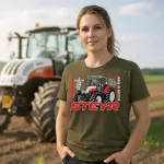Steyr zöld női Traktoros póló