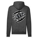 AUDI CIPZÁRAS SÖTÉTSZÜRKE KAPUCNIS PULÓVER