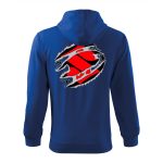 [AKCIÓ] M-ES MÉRET SUZUKI CIPZÁRAS KÉK KAPUCNIS PULÓVER