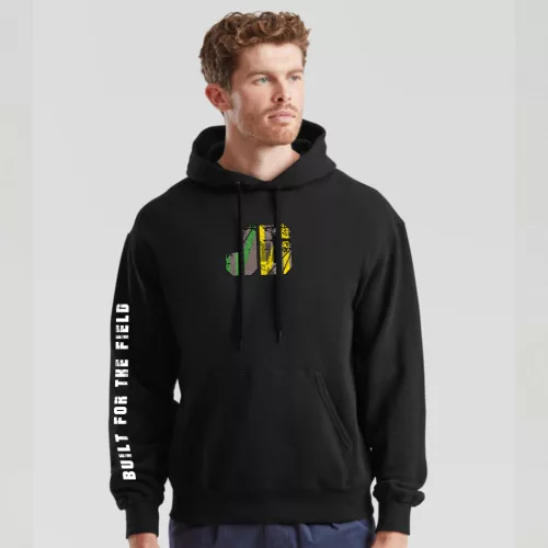 J.D Style kenguruzsebes pulóver fekete színben