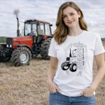 Belarus NEW körvonalas design fehér női póló fekete minta