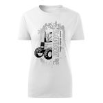 Belarus NEW körvonalas design fehér női póló fekete minta