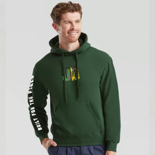 J.D Style kenguruzsebes pulóver zöld színben