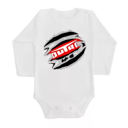 DUTRA FEHÉR HOSSZÚ UJJÚ BABA BODY