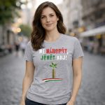 Ne háborút, jövőt adj! női póló (szürke)