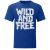 Wild and Free Kék póló