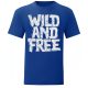 Wild and Free Kék póló