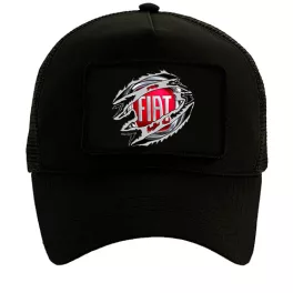 Fiat Fekete Cserélhető Tapaszos Baseball Sapka