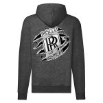 ROLLS ROYCE CIPZÁRAS SÖTÉTSZÜRKE KAPUCNIS PULÓVER