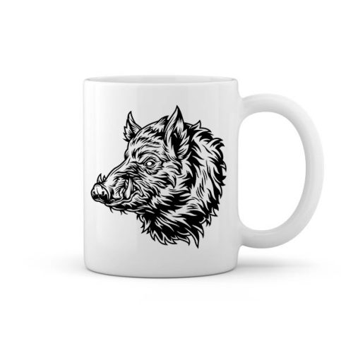 Vaddisznó mintás bögre