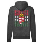 Hungary címer cipzáras pulóver (sötétszürke)