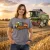 Claas Dominator szürke traktoros női póló