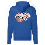 RALLY VFTS LADA KÉK  CIPZÁRAS KAPUCNIS PULÓVER