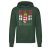 Hungary címer kenguruzsebes pulóver (zöld)