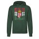 Hungary címer kenguruzsebes pulóver (zöld)