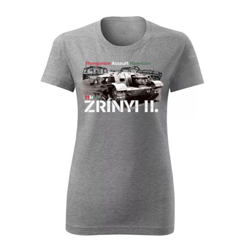Zrínyi II. Tank női póló (szürke)
