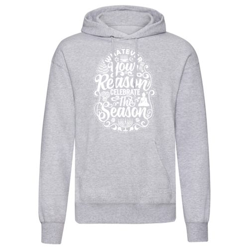 Whatever your reason…Világosszürke kenguruzsebes pulóver