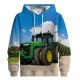 john deere kapucnis pulóver duplakerekes 3D XL