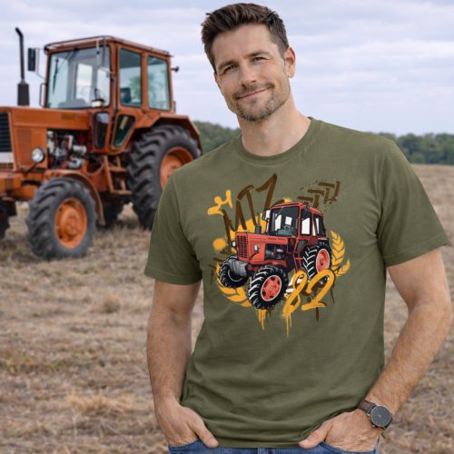 MTZ 82 zöld rövid póló új