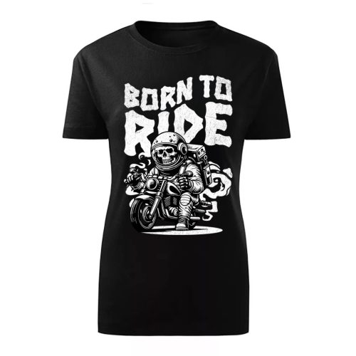 BORN TO RIDE MOTOROS NŐI PÓLÓ FEKETE