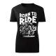 BORN TO RIDE MOTOROS NŐI PÓLÓ FEKETE