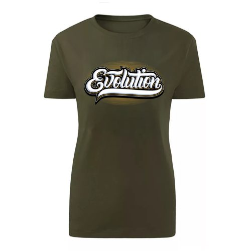 Evolution Zöld női póló