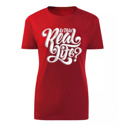 Is this Real Life Piros női póló