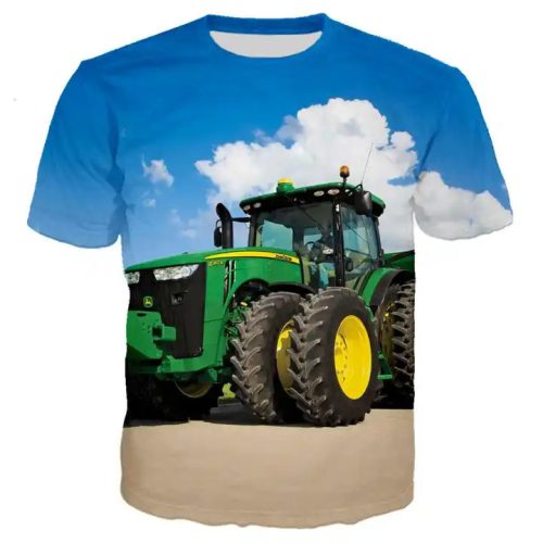 duplakerekes john deere traktoros 3D póló XXL