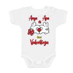 Anya és Apa kicsi ValentÍnja! Fiú Baba body hosszú ujjú 
