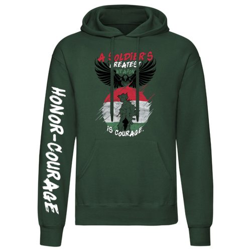 A Soldiers... kenguruzsebes pulóver (zöld)