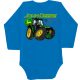 Zöld Traktor Baby Body KÉK HOSSZÚ UJJÚ