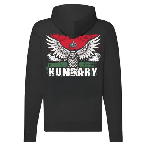 Turul Hungary cipzáras pulóver (fekete)