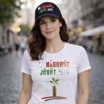 Ne háborút, jövőt adj! női póló (fehér)