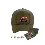CLAAS AXION Katonazöld CSERÉLHETŐ TAPASZOS BASEBALL SAPKA