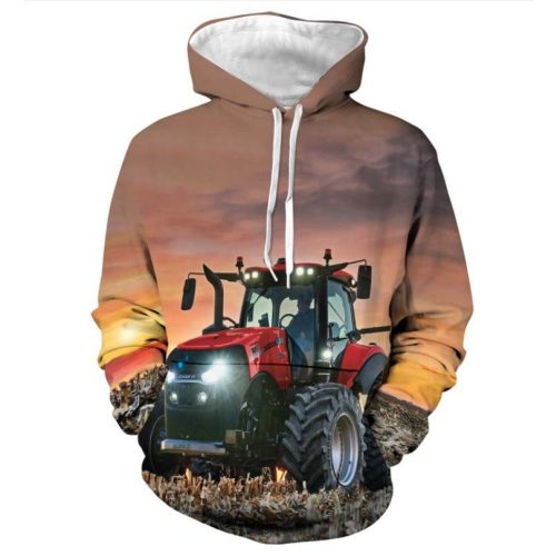 Case IH naplementés traktoros kapucnis pulóver S