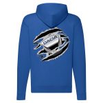 DACIA CIPZÁRAS KÉK KAPUCNIS PULÓVER