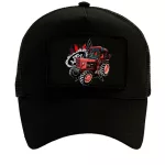 MTZ 82 FEKETE  CSERÉLHETŐ TAPASZOS BASEBALL SAPKA