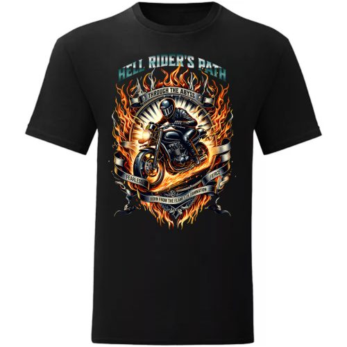 HELL RIDER'S MOTOROS FEKETE PÓLÓ