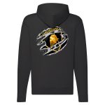 LAMBORGHINI CIPZÁRAS FEKETE KAPUCNIS PULÓVER