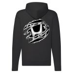 HONDA CIPZÁRAS FEKETE KAPUCNIS PULÓVER