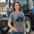 New Holland szürke női traktoros póló