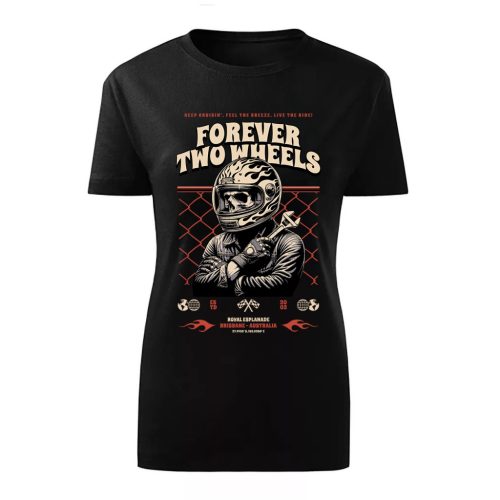 FOREVER TWO WHEELS FEKETE NŐI PÓLÓ