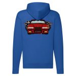 BMW E36 CIPZÁRAS KÉK KAPUCNIS PULÓVER 