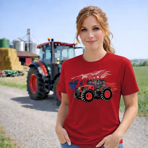 Zetor C. 170 Piros Traktoros női póló