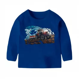 MASSEY FERGUSON MUNKÁBAN KÉK HOSSZÚ UJJÚ GYEREK PÓLÓ