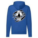 RENAULT CIPZÁRAS KÉK KAPUCNIS PULÓVER