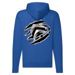 CITROEN CIPZÁRAS KÉK KAPUCNIS PULÓVER