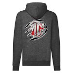 MG CIPZÁRAS SÖTÉTSZÜRKE KAPUCNIS PULÓVER